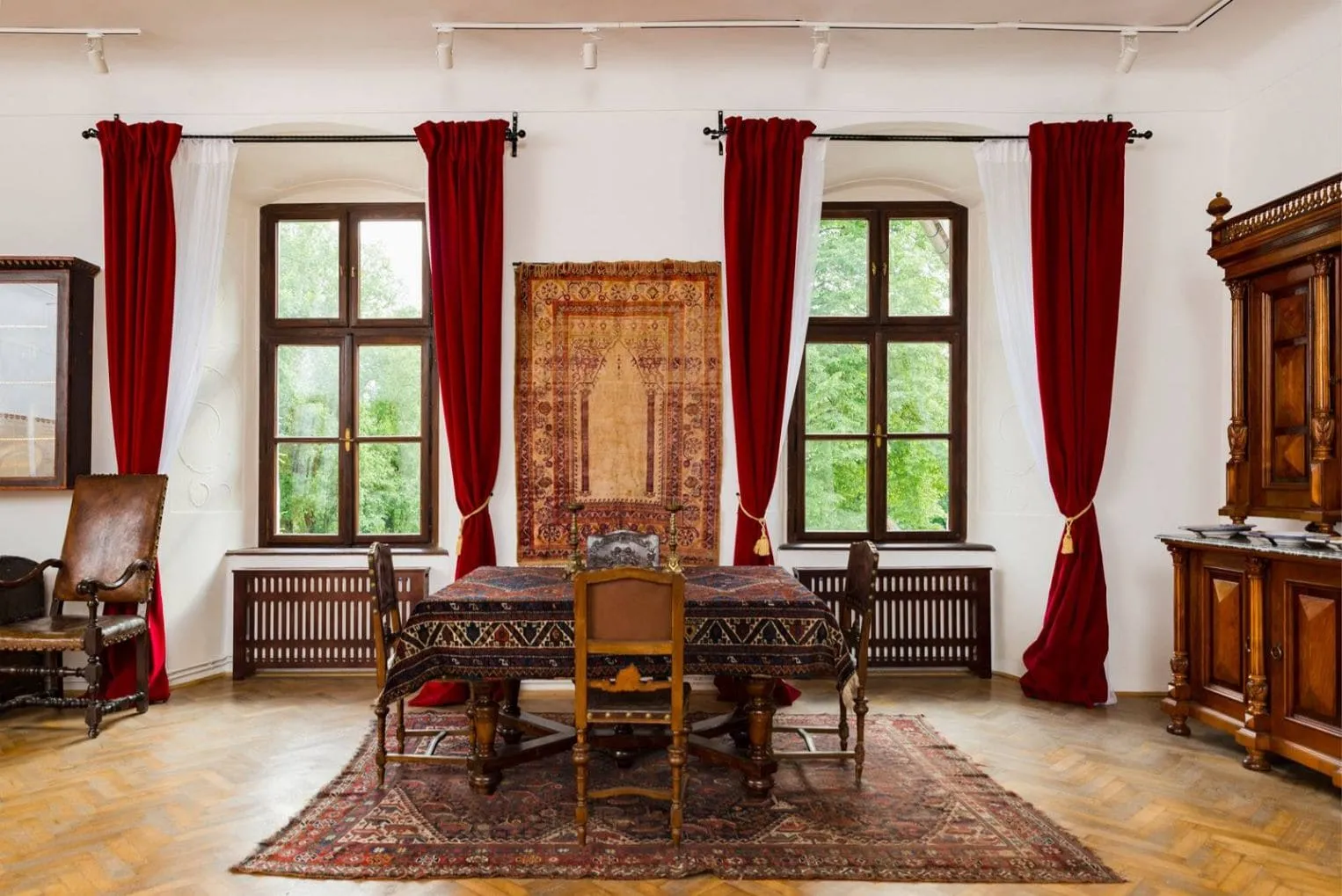 A room of the Museum of Transylvanian Life inside the castle