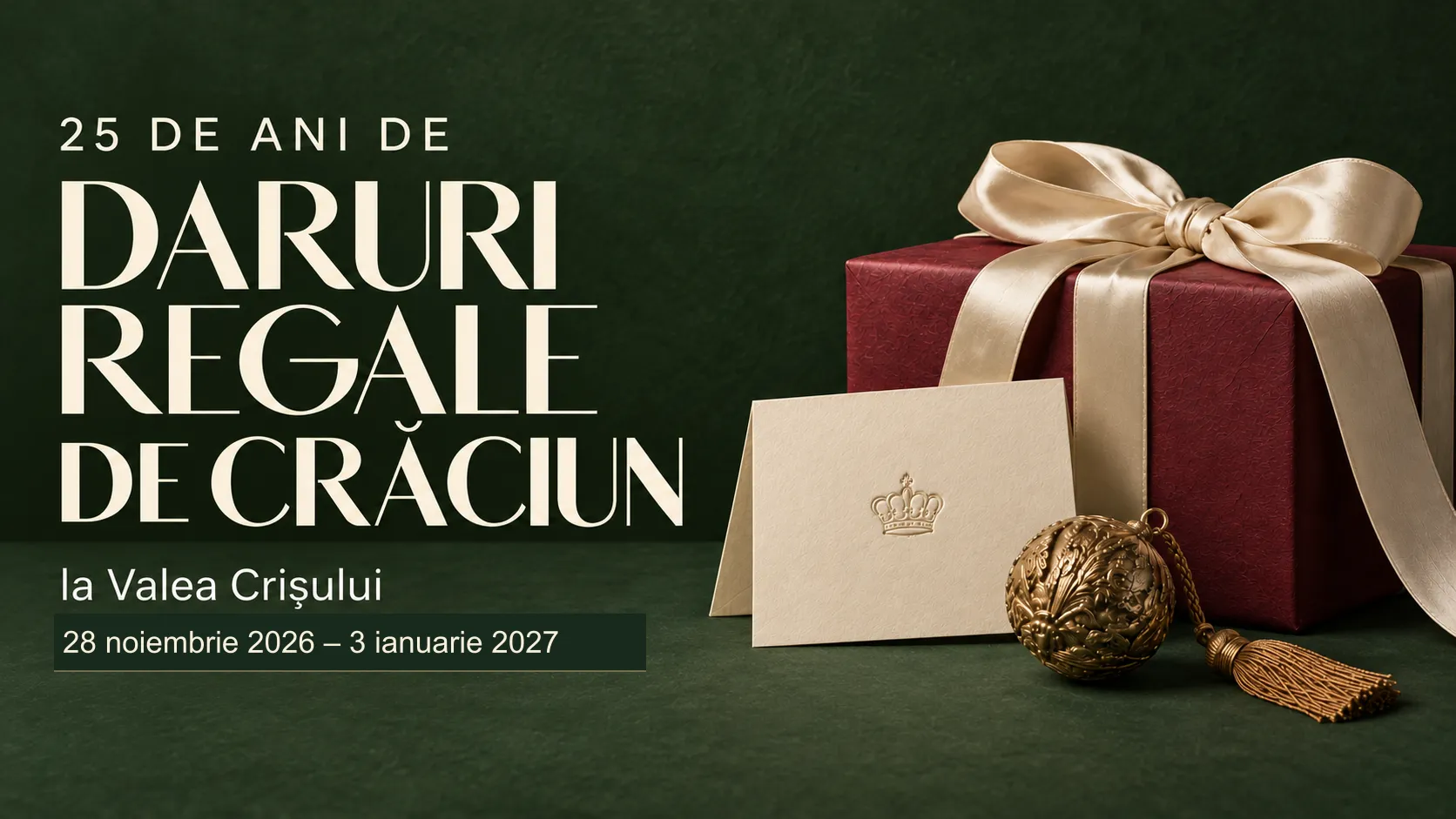 Ilustrație simbolică a unor cadouri de Crăciun împachetate și plicuri