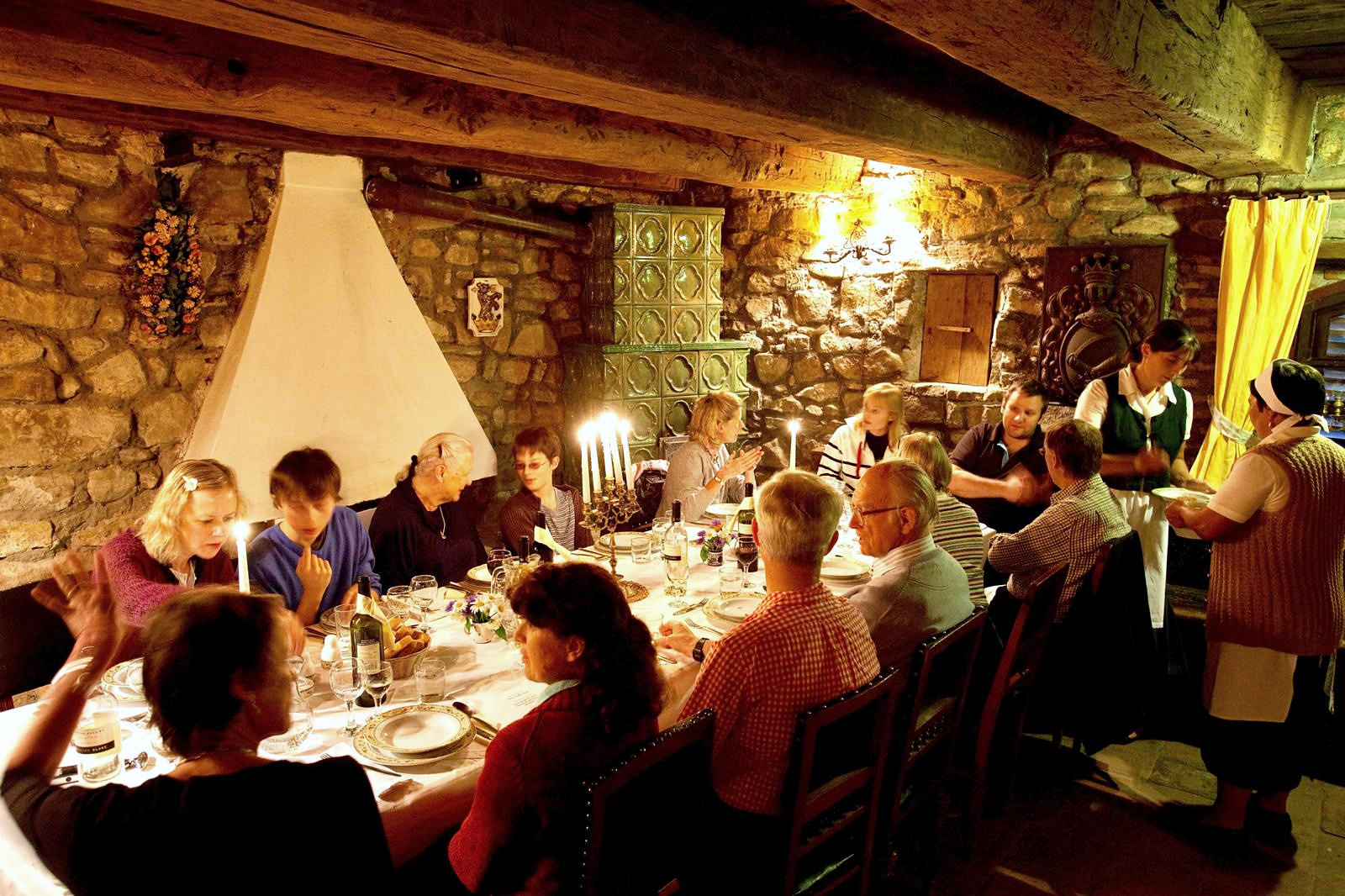 Dinner in the historic cellar